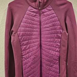 Athleta Women's Fuchsia Quilted Puffer Jacket